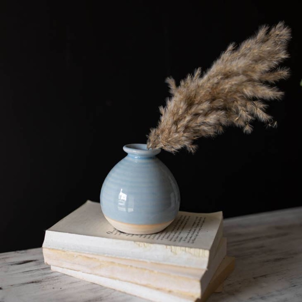 Foreside Home and Garden Bud Vase Blue